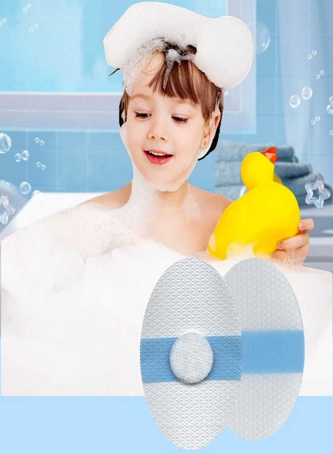 BYERUITE 40PCS Silicon Baby Ear Covers with Cotton Ball, 3.2 * 2.1 Inches Waterproof Shower Cap Ear Protection for Kids, Ear Stickers for Bath Swimming (Cotton ellipse) - Image 4
